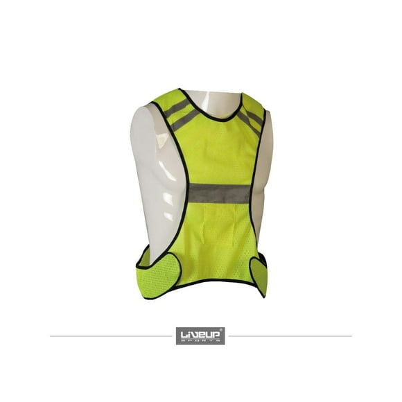 WALKING RUNNING CONSTRUCTION WORKOUTZ ADULT SAFETY REFLECTIVE VEST YELLOW 